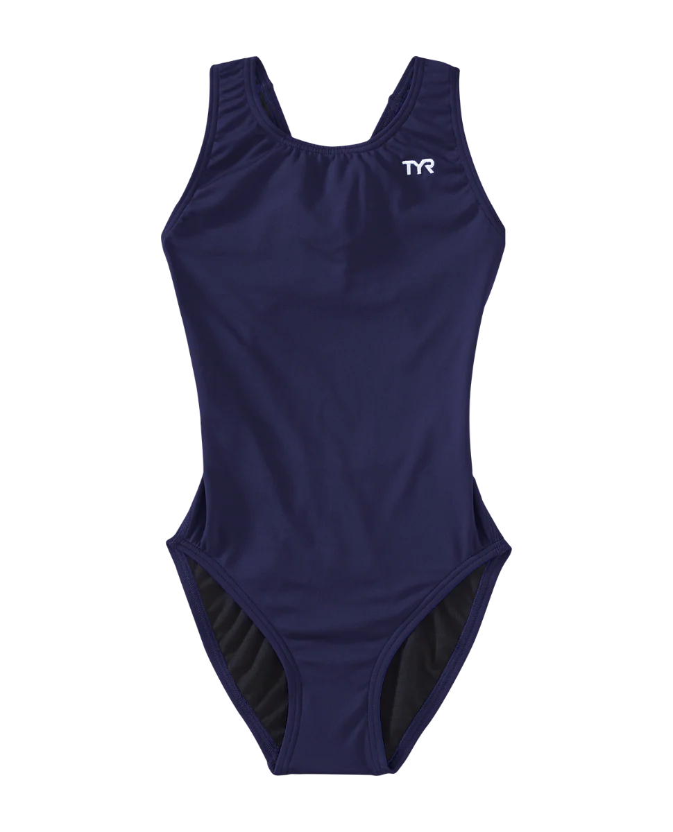 Durafast Elite® Girl's Maxfit Swimsuit - Solid - Image 3