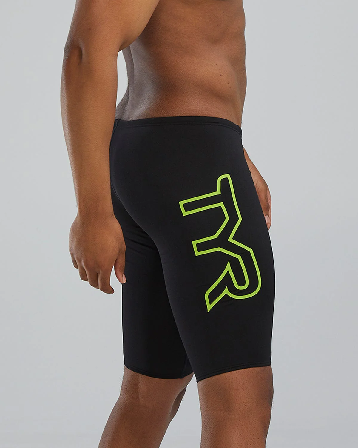 Durafast Elite® Men's Large Logo Jammer Swimsuit - Solid - Image 20