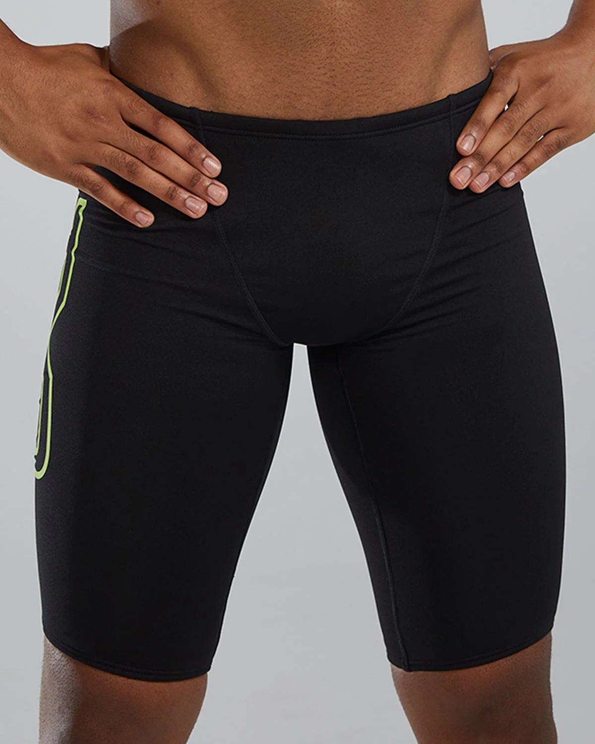 Durafast Elite® Men's Large Logo Jammer Swimsuit - Solid - Image 21