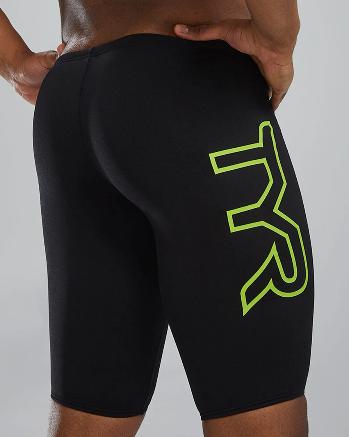 Durafast Elite® Men's Large Logo Jammer Swimsuit - Solid - Image 24