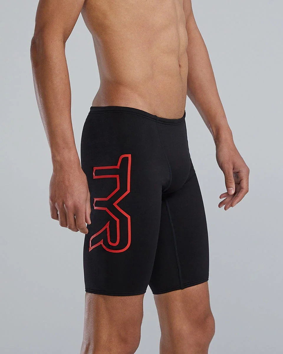 Durafast Elite® Men's Large Logo Jammer Swimsuit - Solid - Image 28