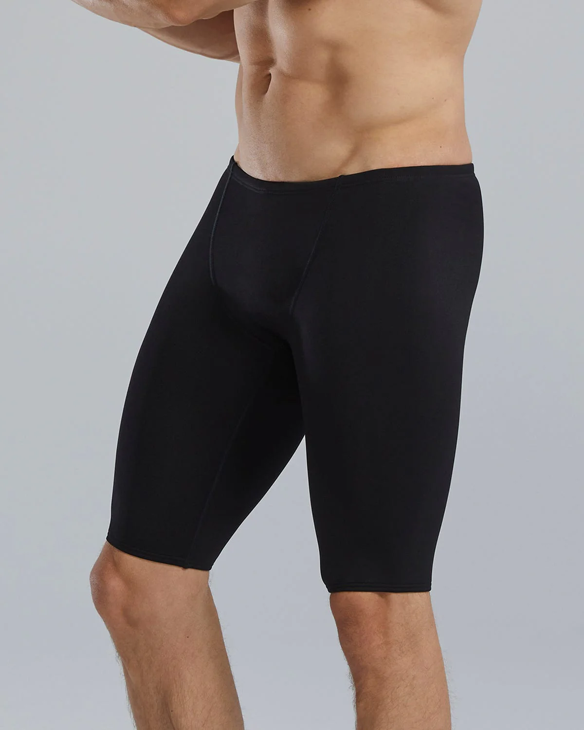 Durafast Elite® Men's Large Logo Jammer Swimsuit - Solid - Image 3