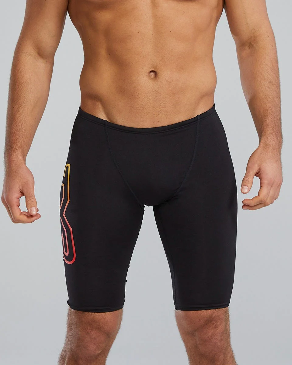 Durafast Elite® Men's Large Logo Jammer Swimsuit - Solid - Image 41