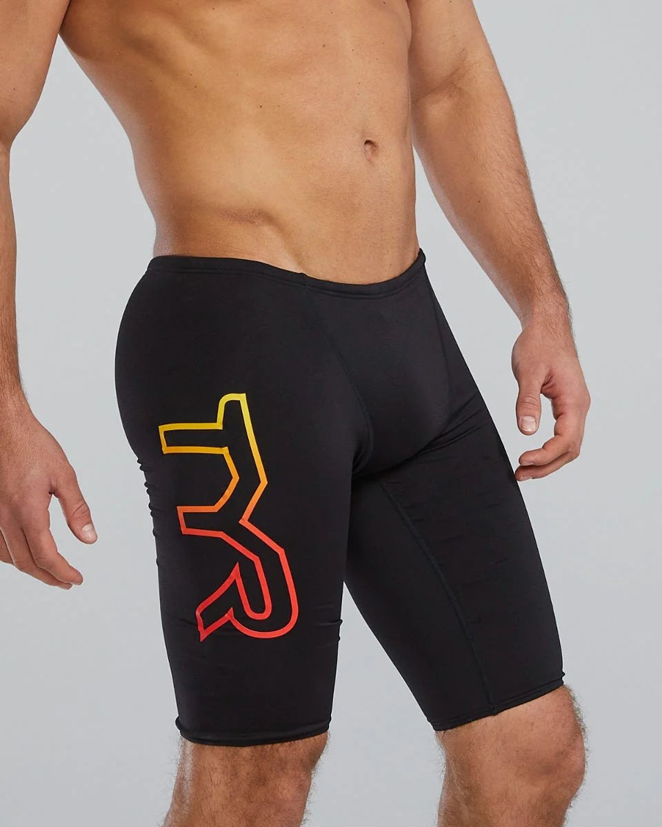 Durafast Elite® Men's Large Logo Jammer Swimsuit - Solid - Image 44