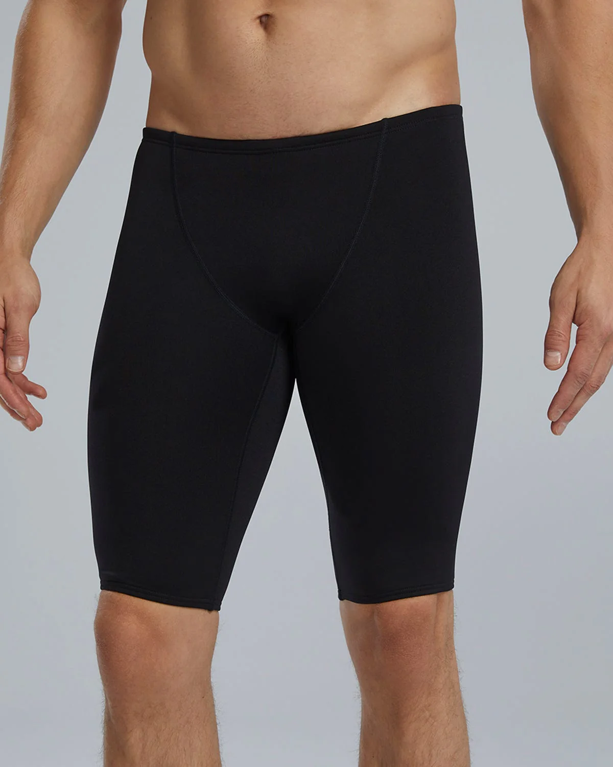 Durafast Elite® Men's Large Logo Jammer Swimsuit - Solid - Image 5