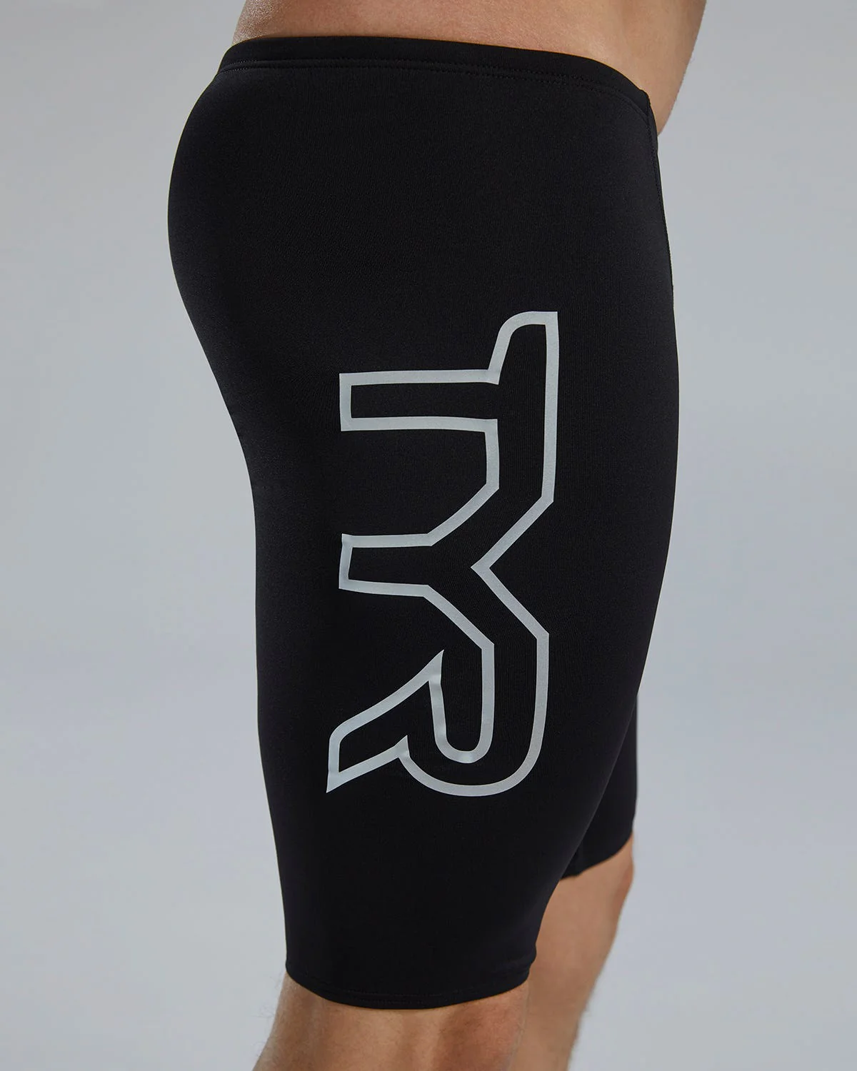 Durafast Elite® Men's Large Logo Jammer Swimsuit - Solid - Image 7