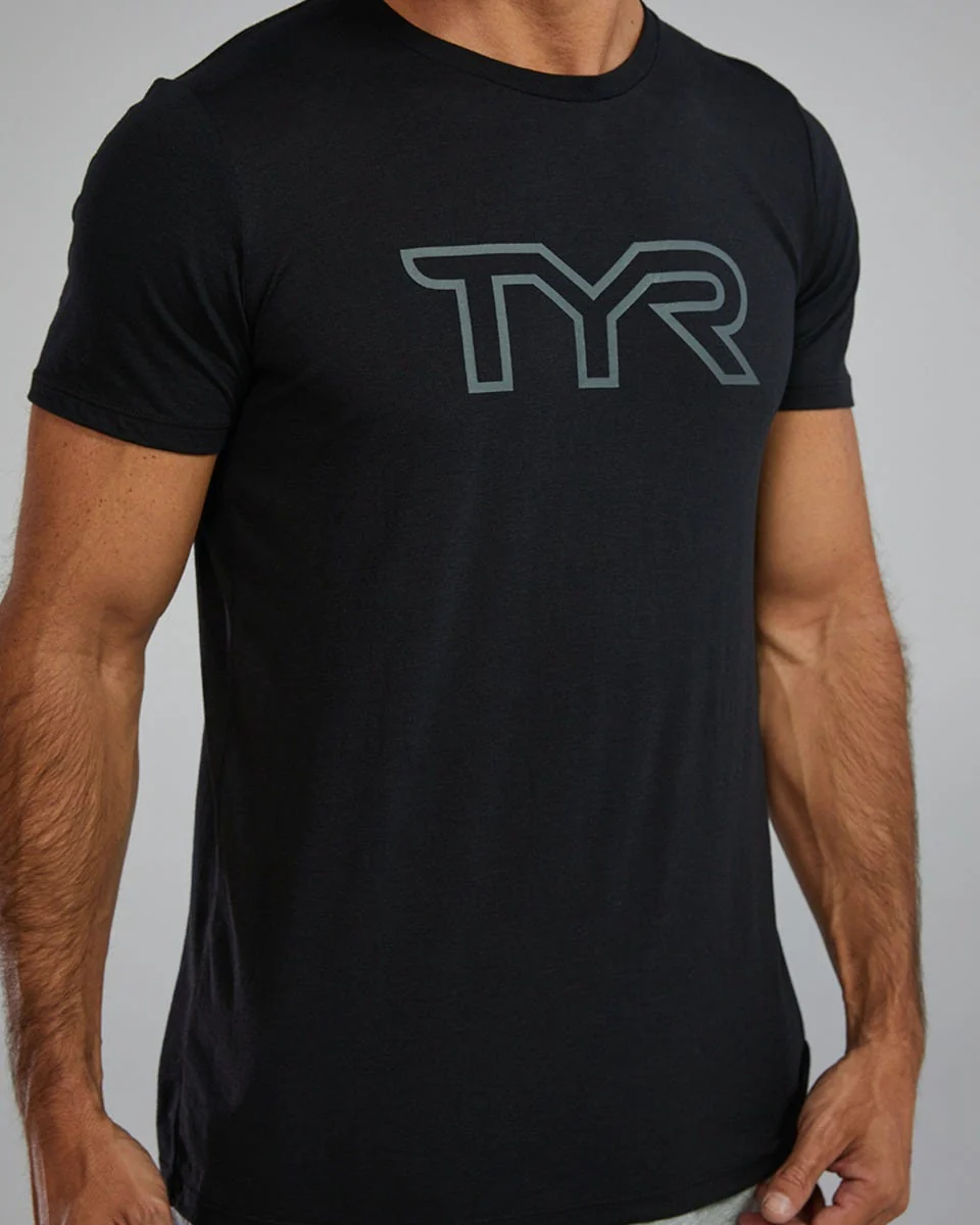 Men's Ultrasoft Lightweight Tri Blend Tech Tee - Big Logo - Image 5