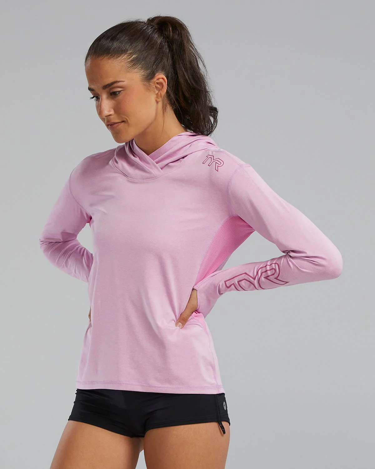SunDefense™ Women's Vented Hooded Shirt - Solid - Image 43