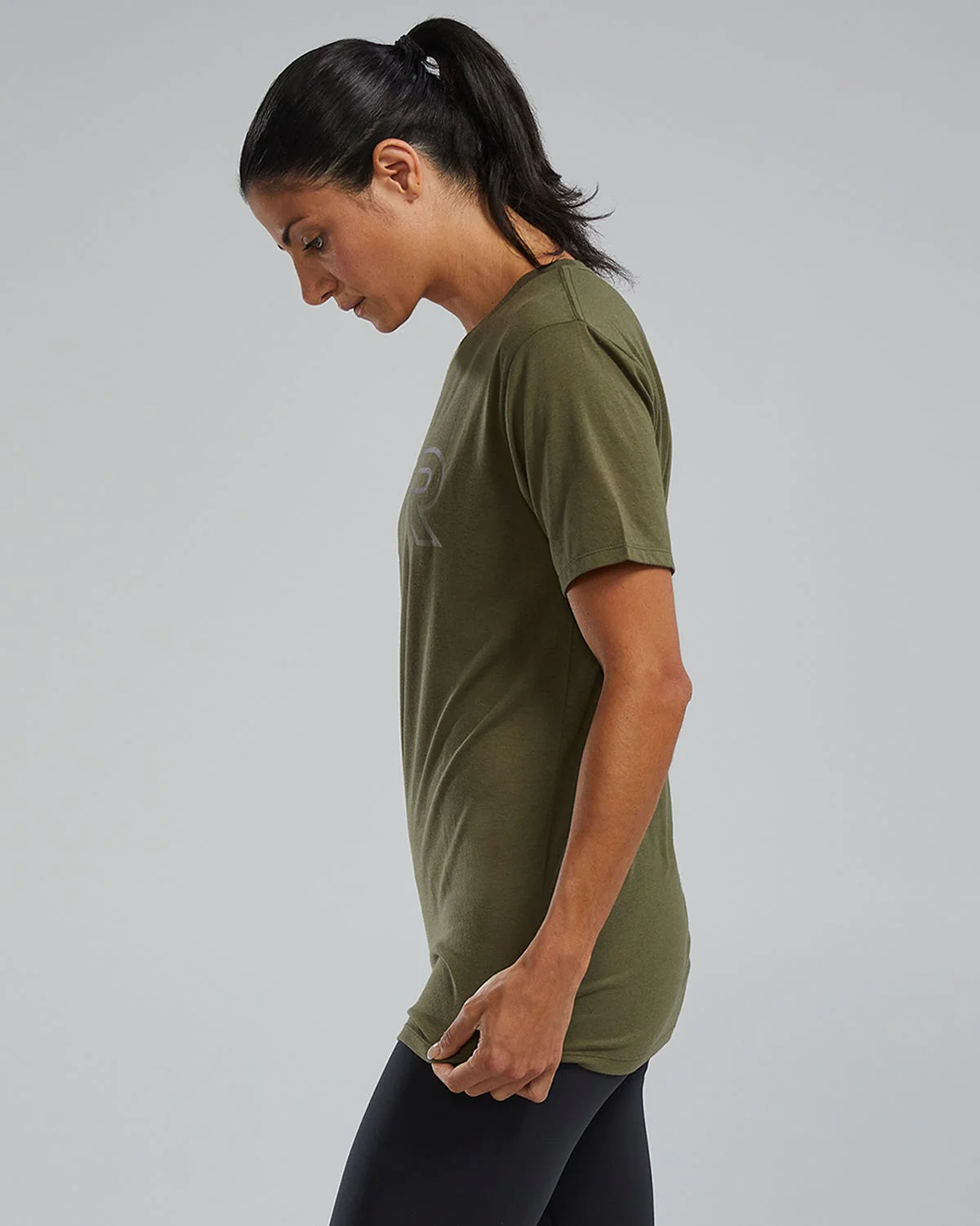 Women's Ultrasoft Lightweight Tri Blend Tech Tee - Big Logo - Image 27