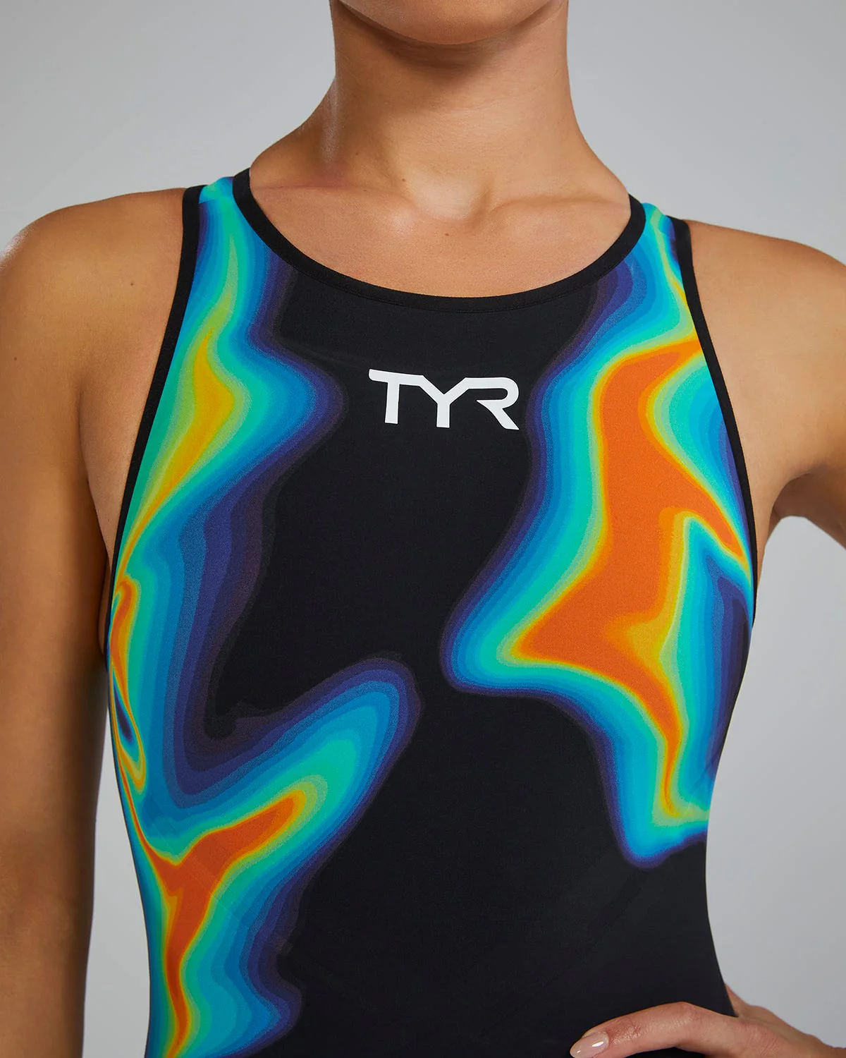 Women's Venzo Open Back Swimsuit - Infrared - Image 5