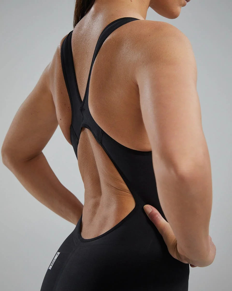Women's Venzo Open Back Swimsuit - Solid - Non PFAS - Image 22